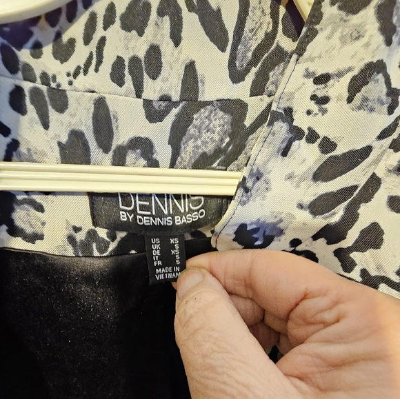 Dennis Basso leopard print coat, sz xs - Picture 3 of 8